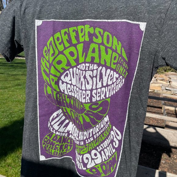 Jefferson Airplane Roots Of Rock Short Sleeve Psychedelic T-Shirt Adult Small - Picture 7 of 7